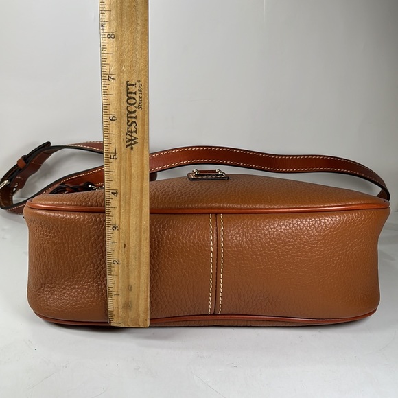 Dooney & Bourke Brown Leather Crossbody Shoulder Bag - Picture 12 of 15
